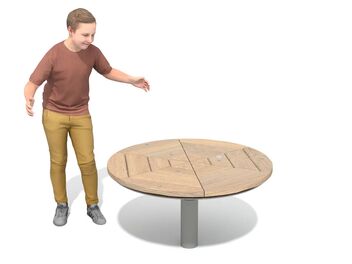 Rotační disk dřevo akát