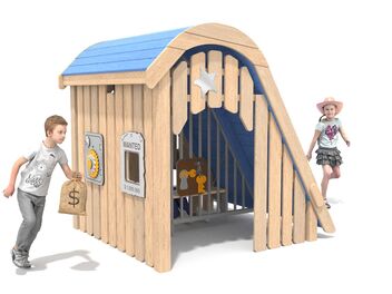 Domeček šerif dřevo akát