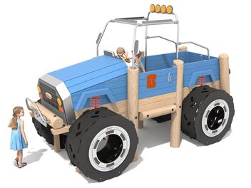 Herní sestava MONSTER TRUCK dřevo akát