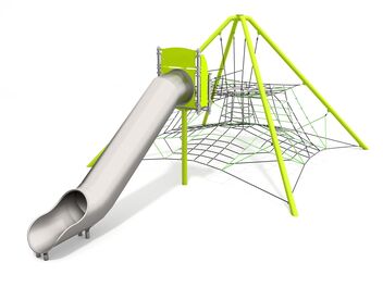 Lanová pyramida s tobogánem