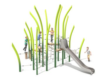 Šplhací sestava se skluzavkou