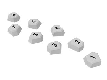 BASIC Skákací kameny s čísly