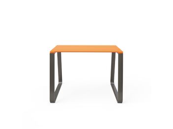 Parková lavička bez opěradla 0,6 m - kov