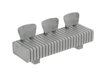 Lavička Vertebra R z recyklovaného plastu