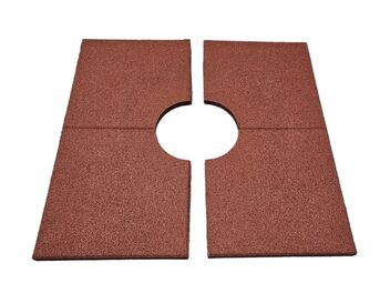 Elastická deska hladká červená