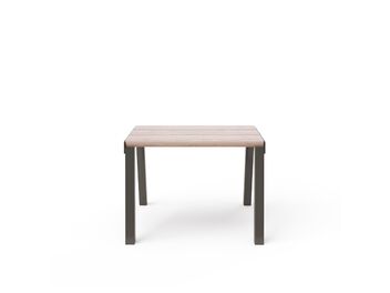 Parková lavička bez opěradla 0,6 m - dřevo