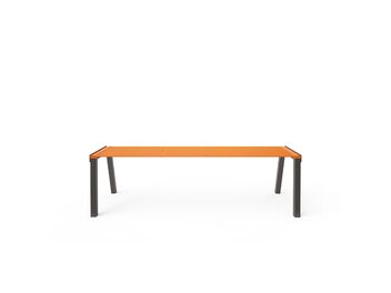 Parková lavička bez opěradla 1,5 m - kov