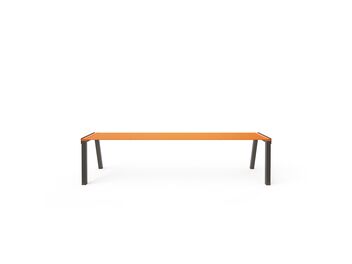 Parková lavička bez opěradla 1,8 m - kov