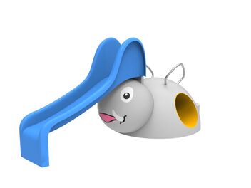 CLASSIC SLON se skluzavkou a průlezem