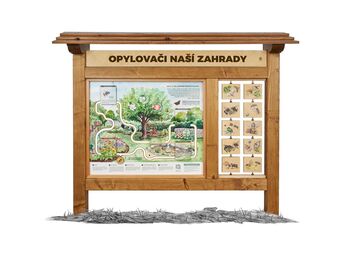 Naučná tabule - Opylovači naší zahrady
