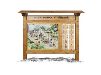 Naučná tabule - První pomoc v přírodě