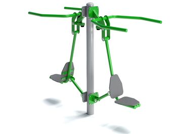 Posilovací stroj horních končetin dvojitý