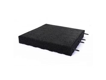 Pryžová dlažba černá 500x500x45,55 mm