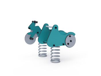 Pružinové houpadlo motorka se sajdkárou