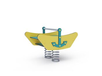 Pružinové houpadlo loďka