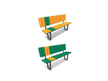 Lavička s opěradlem