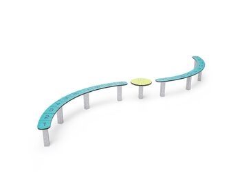 Balanční kladina s abecedou a číslicemi dvojitá