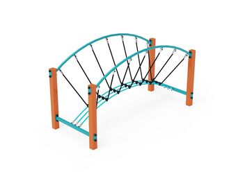 Lanový balanční most obloukový