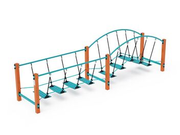 Lanový balanční most dvojitý