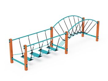 Lanový balanční most dvojitý