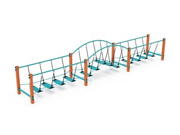 Lanový balanční most trojitý