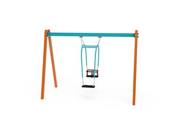 Řetězová houpačka matka a dítě