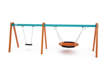 Řetězová dvojhoupačka normal a hnízdo 1 m