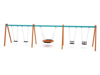 Řetězová houpačka 5 míst normal, baby a hnízdo 1,5 m